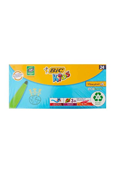 Bic قلم فيساكولور جامبو قابل للغسل للأطفال 24 لون 829005