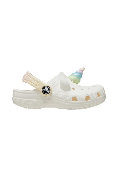Crocs 209701 -0wv Classic Iam Rainbow Unicorn - Papuci de casă alb