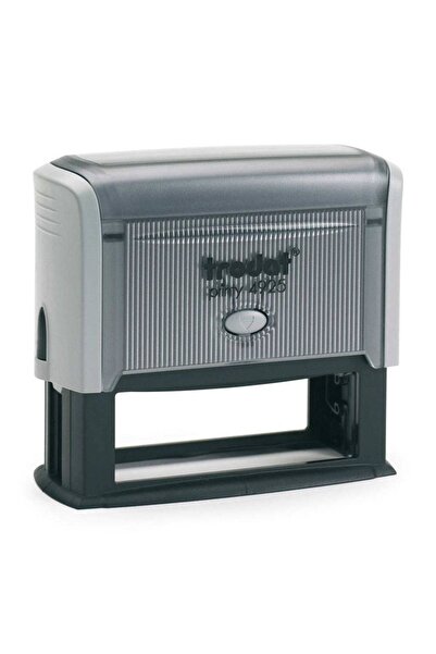 Trodat ختم آلي برينتي 4925 آلية رمادية اللباد الأسود 82 × 25 مم