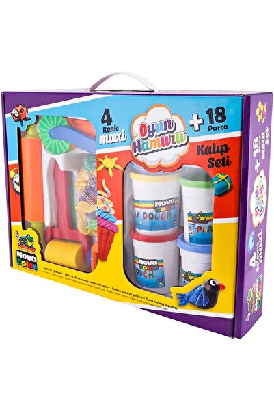 Nova Color مجموعة عجين اللعب + قوالب 18 قطعة NC-851