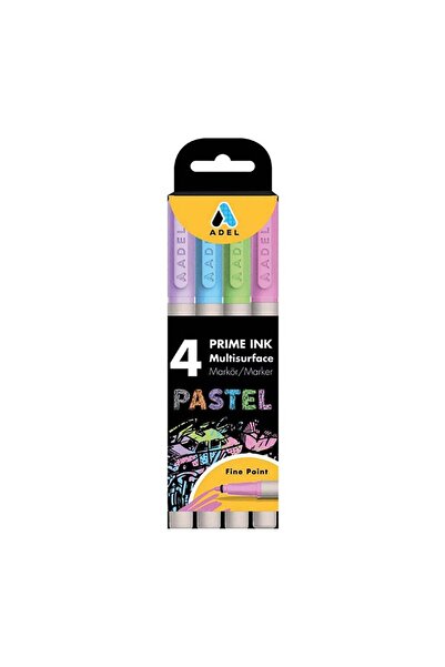Adel Prime Ink Multisurface 4-Pack Marker Pastel
