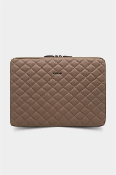 Guard Leather Сумка-клатч з візерунком / 1852 - Візон