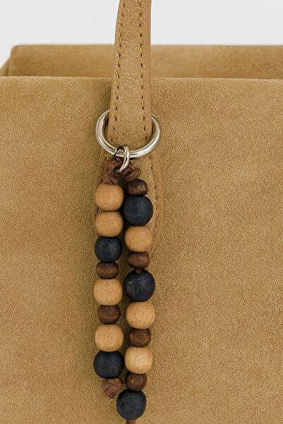 Çantacımstore Bead Bag Charm Keychain (Silver Ring)