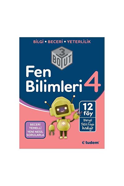 Tudem Eğitim Yayınevi Tudem 4.Sınıf Fen Bilimleri 3 Boyut