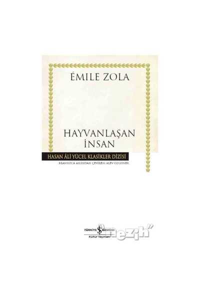 TÜRKİYE İŞ BANKASI KÜLTÜR YAYINLARI Hayvanlaşan İnsan
