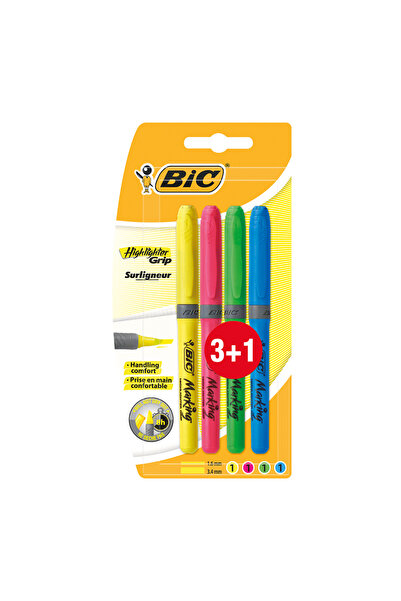 Bic قلم تحديد برايت لاينر 4 ألوان