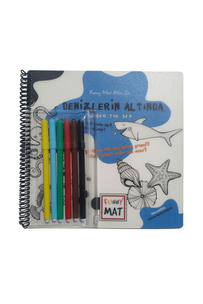 Akademi Çocuk Funny Mat Mini Set Denizlerin Altında (Kalemli) 1136
