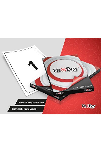 MTKardeşler Hb-1001 ملصق طابعة ليزر مقاس A4 - 199.6x289.1 ملم، عبوة من 100 قطعة