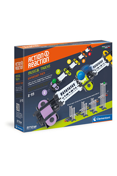 CLEMENTONI Clementoni Action & Reaction- Musical Tracks Building Toy- For Age...