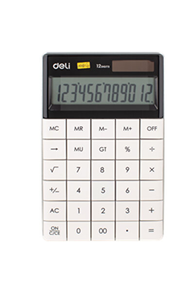 Deli 1589 Hesap Makinesi 12 Hane Beyaz