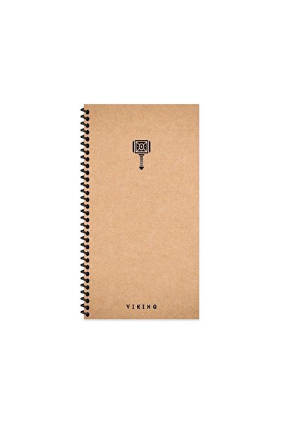 Keskin Colors Sharp 10x19 La Plume Viking Hard Cover 80 de coli Spiral Lineless Notebook Hammer 417965 -99