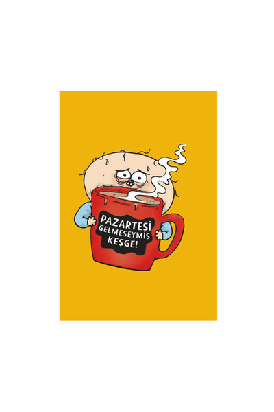 DEFFTER Uykusuz Pazartesi Gelmeseymiş Sert Kapak 14x22 Cm 64856-6