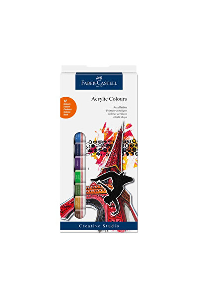 Faber Castell Akrilik Tüp Boya 12 Renk 169501