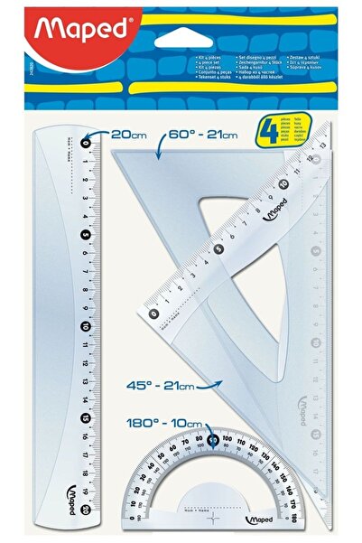 Maped Σετ Χάρακας 4 Τεμάχια 242820