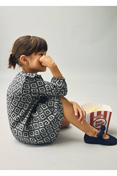 MANGO Baby Etnik desenli elbise