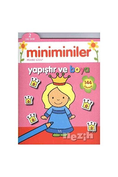 Parıltı Yayıncılık Miniminiler Pink Book Paste and Paint