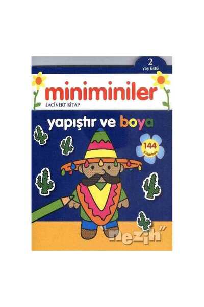 Parıltı Yayıncılık كتاب ميني مينيير باللون الأزرق الداكن للصق والرسم