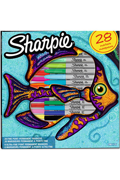 Sharpie Fine Permanent Markör Balık 28 Renk 2061125