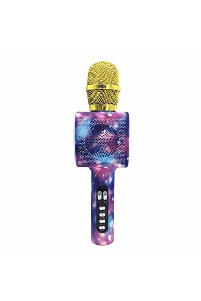 Doppler Stardust Led Işıklı Karaoke Mikrofonu Mavi