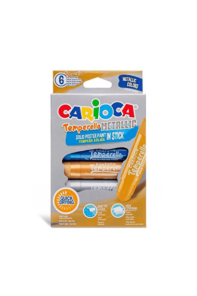 carioca Temperello Stıck Poster Boyama Kalemi Metalik 6’Lı 42674