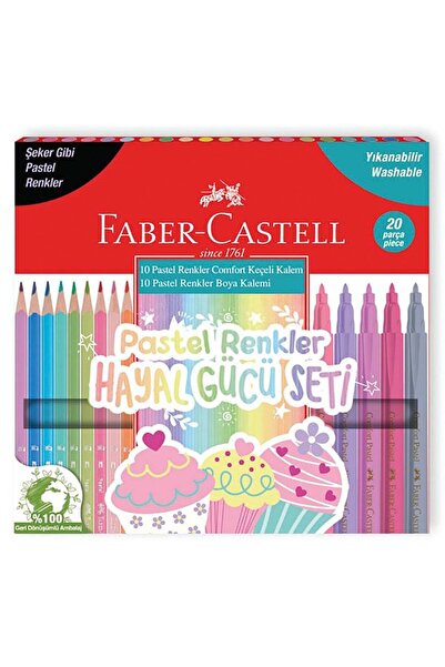 Faber Castell مجموعة فابر بألوان الباستيل الخيالية 20 قطعة000107