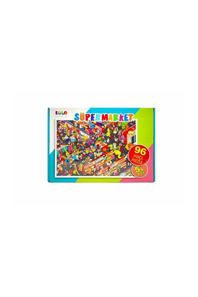 eolo yayınları 96 Parça Puzzle - Süpermarket