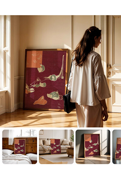 Push Studio Silent Forms - Çerçevesiz Poster - Japon Eskiz Poster