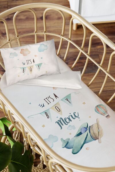 Homamia Isme Özel Anne Yanı 60x100 Beşik Uyku Nevresim Takımı