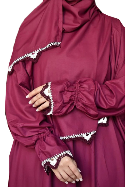 SDD Cool and heavy cotton prayer sheet with attached scarf, wide and comfortable