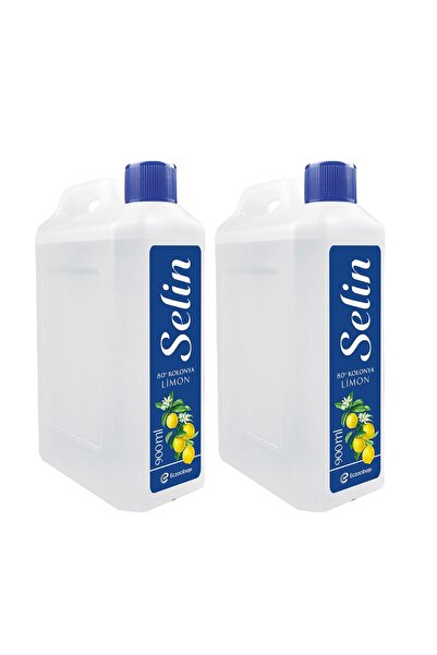 Selin Limon Kolonya 900 Ml Bidon 2'li Set