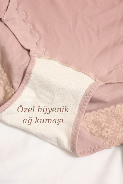 UN REAL 6'lı Büyük Beden Yüksek Bel İz Yapmayan Toparlayıcı Basic Kadın Külot Seti