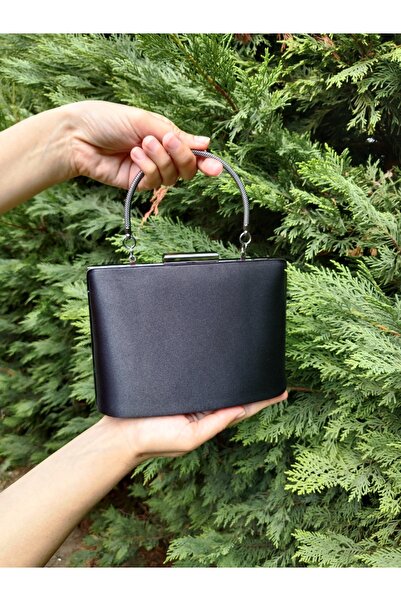 CHEFF Satin Black Top Quality Evening Dress Bag