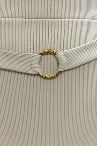 Cherry Lane Women's Shardonlu Reported Camisole Ring Detailed Pencil Skirt