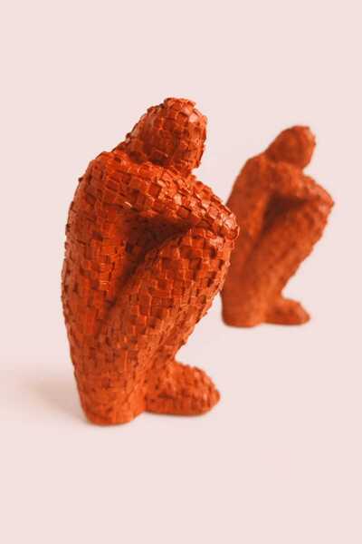 KARRA مجموعة من 2 حامل كتب من البلاط المزخرف