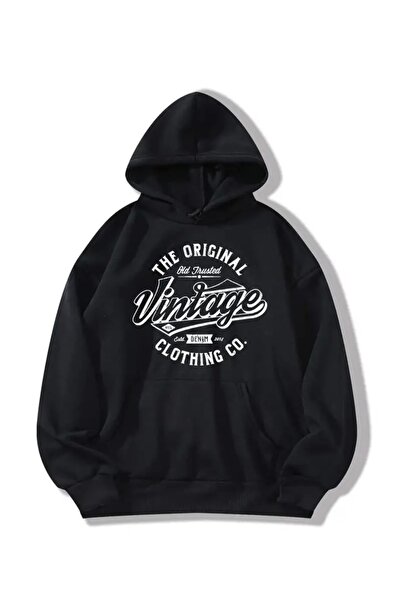 FUFLUNS Vintage Printed Oversized Unisex Women/Men Hoodie Sweatshirt