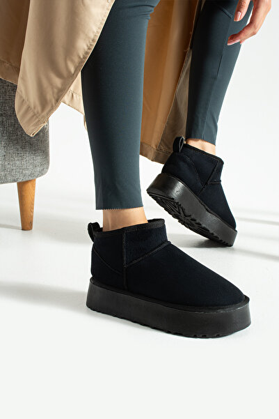 ALTUVATEKS Γυναικείες Κλασικές Μίνι Μπότες με Γούνα Εσωτερικά