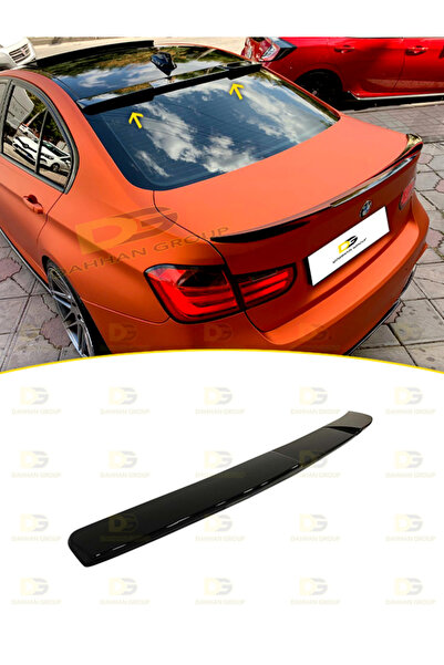 DG Power BMW 3 Serisi F30 2012 - 2018 Cam Üstü Yarasa M4 Spoiler PARLAK SİYAH...