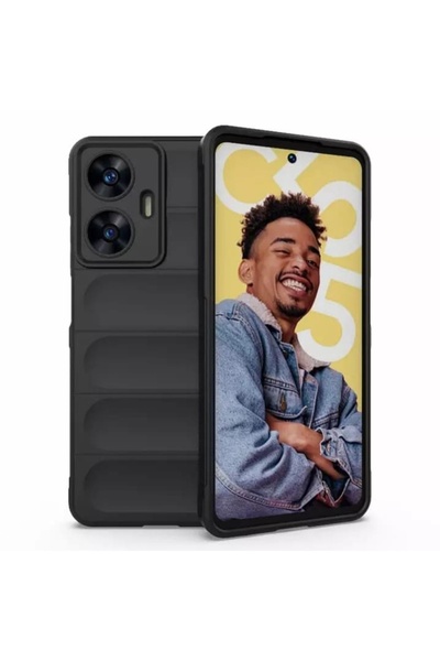 SKYDDAR INNOVATION Case for iPhone 17, Magic Shield, Silicon Mat, sticker set, Black