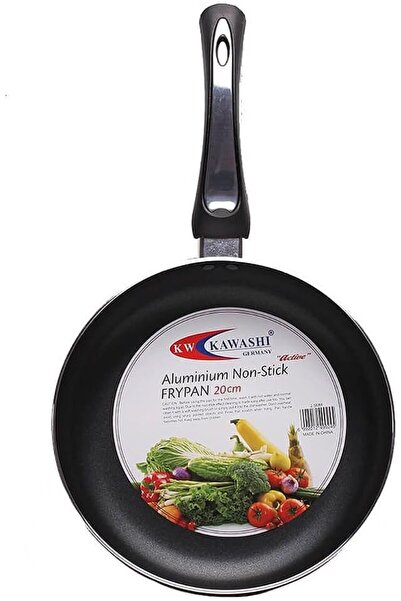 Kawashi مقلاة ألومنيوم غير لاصقة ٢٢ سم | مقلاة طهي صغيرة مقاومة للخدش للاستخد...