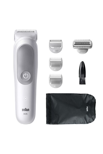 Braun Συσκευή περιποίησης σώματος σειράς 5 BG5550, +6 αξεσουάρ περιποίησης: 3 χτένες, 1 κεφαλή ξυρίσματος, 1 τσάντα