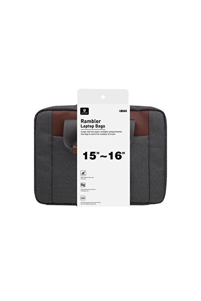 Lenyes Lb544 15-16 Inch Waterproof Laptop Bag Rambler Series Polyester Fabric Grey