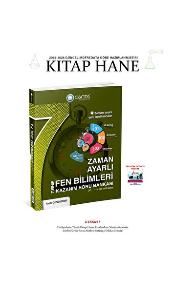 Çanta Yayınları 2025-2026 7. Sınıf Fen Bilimleri Zaman Ayarlı Kazanım Sorular...