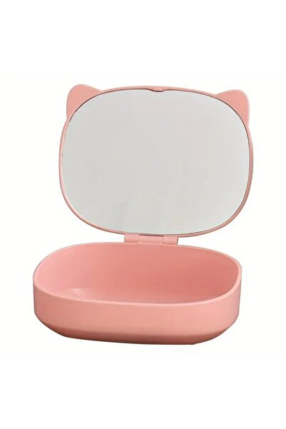 Flippy Organizer Box with Mirror, Flippy, 4 Compartments, for Cosmetics and Accessories, ABS, 17x13x6 cm, P