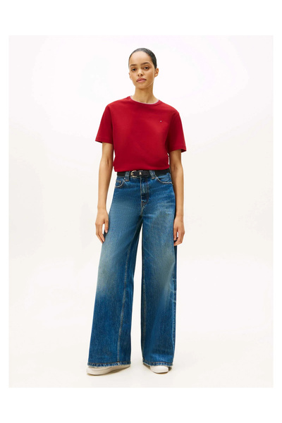 Tommy Hilfiger Rwb Pike Crew Neck Short Sleeve Women's T-Shirt Ww0Ww47310Xit