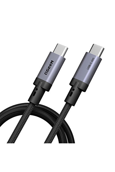 Qgeem Qg03 Type-C to Type-C Pd 40g 8K@60Hz Data Cable and Converter 240W 1m Gray