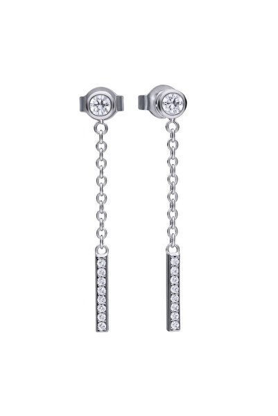 Diamonfire Silver earrings, silver with cubic zirconia chains, 621919