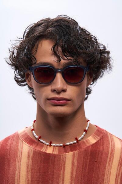 Bilge Karga Nova Blue Brown Gradient Men's Sunglasses