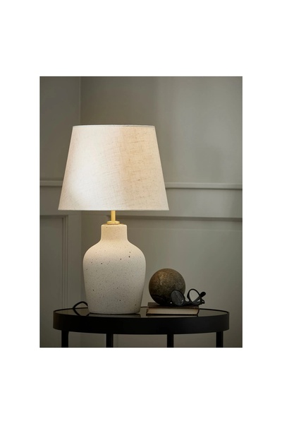 UZUNKAYA HOME Lampshade Off-White 50 cm – Modern Decorative Table and Bedside Lamp