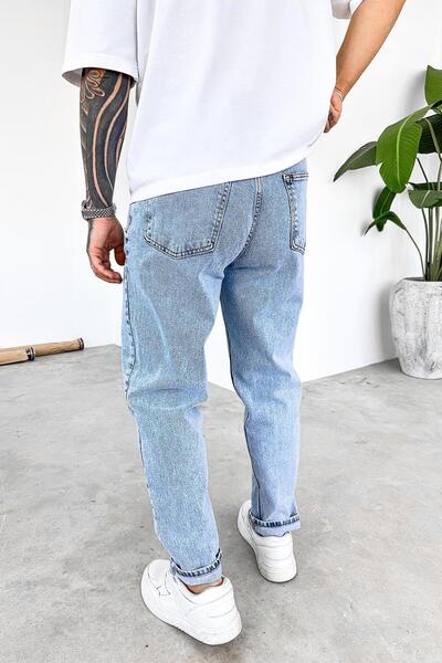 HAFKAGİYİM Ткані блакитні базові штани