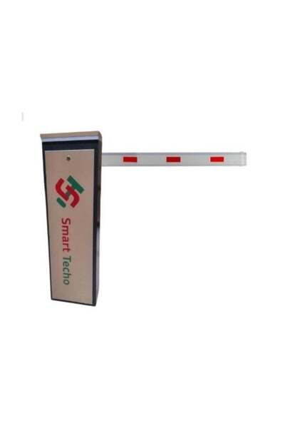 SMART TECHO Barrier with Control Panel, Barrier Arm (4 Meters), Gate Structure with LED Light, Photo
